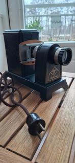 Vintage Agfa Opticus Diaprojector, Ophalen of Verzenden, Gebruikt, Met scherm