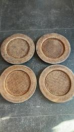 4 birma rieten borden, Ophalen of Verzenden, Zo goed als nieuw, Bord