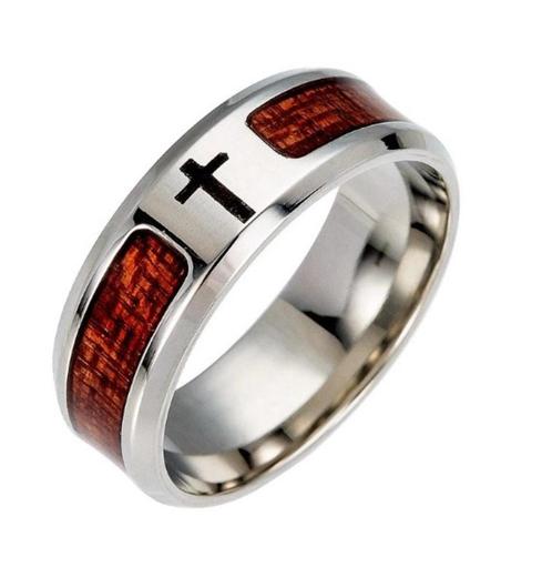ring in zilverkleur in 2 maten - nieuw, Verzamelen, Religie, Nieuw, Overige religies, Sieraad, Ophalen of Verzenden