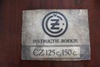 CZ 125cc 150cc type C motorfiets instructie boekje 1956 ?, Motoren, Ophalen of Verzenden, Overige merken