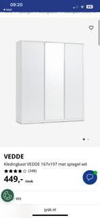 Jysk Vedde kast 1 jaar oud 167x197 met spiegel, Huis en Inrichting, Kasten | Kledingkasten, Ophalen, 150 tot 200 cm, Zo goed als nieuw