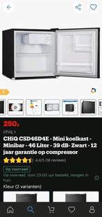 CHiQ CSD46D4E | Mini Koelkast | Nieuw in doos, Witgoed en Apparatuur, Koelkasten en IJskasten, Nieuw, Ophalen of Verzenden, Minder dan 75 liter