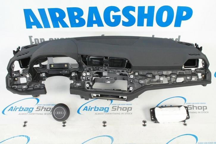 Airbag set - Dashboard 3 spaak zwart Audi Q3 F3 (2019-heden), Auto-onderdelen, Dashboard en Schakelaars, Gebruikt, Ophalen of Verzenden