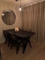 Tafel met stoelen set, Huis en Inrichting, Tafels | Eettafels, Ophalen, Gebruikt, 100 tot 150 cm, Eikenhout