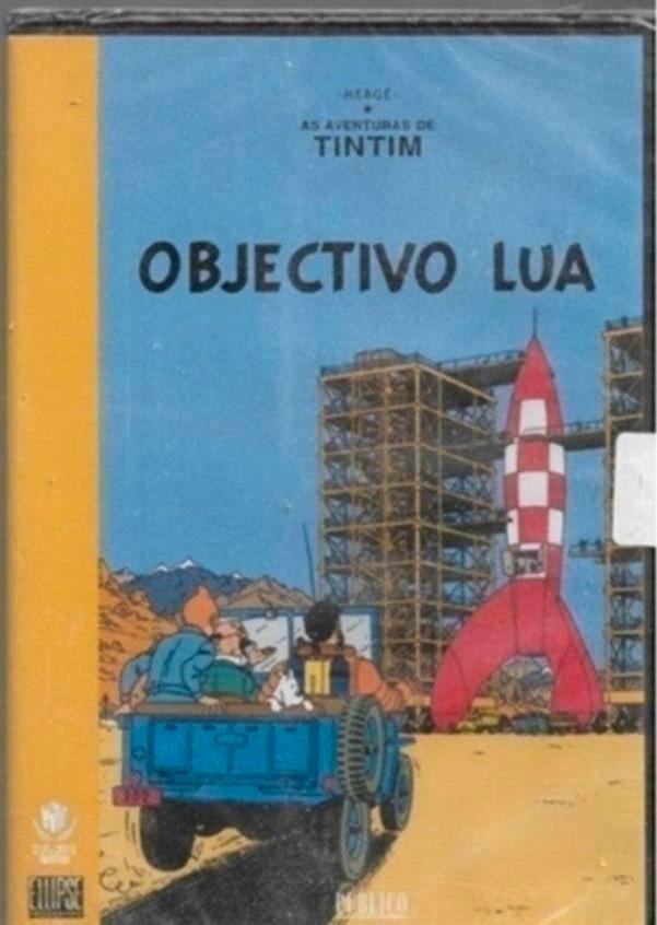 As Adventuras De Tintin Objectivo Lua (DVD)(Kuifje), Cd's en Dvd's, Dvd's | Tekenfilms en Animatie, Zo goed als nieuw, Europees