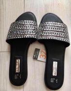 Nieuwe slippers met strass steentjes, Slippers, Primark, Zwart, Nieuw