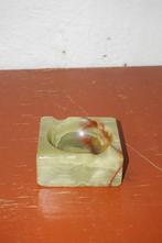 vintage groene onyx asbak * stenen asbak uit de jaren 60, Ophalen of Verzenden, Zo goed als nieuw, Asbak, Antique