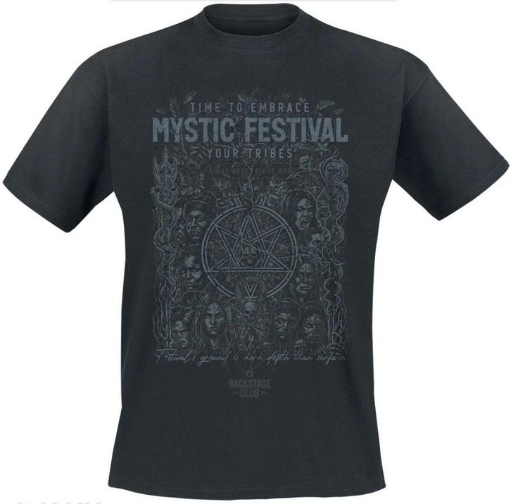 Nieuw Mystic festival L t-shirt!, Kleding | Heren, T-shirts, Nieuw, Maat 52/54 (L), Zwart, Ophalen of Verzenden