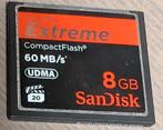 CompactFlash Sandisk 2x8Gb 60 en 30mb/s
Transcent1x 8Gb, Sandisk Extreme, 8 GB, Ophalen of Verzenden, Zo goed als nieuw