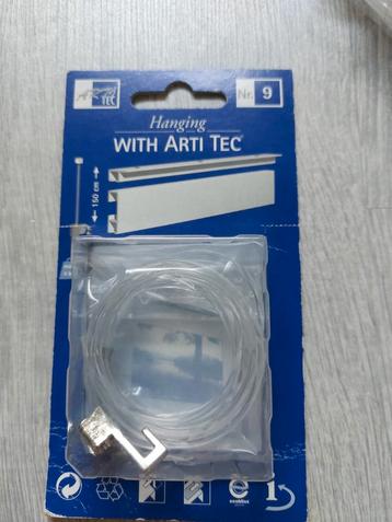 3 x Arti-tec ophangkoord (150 cm) + haak (4 kg)  beschikbaar voor biedingen