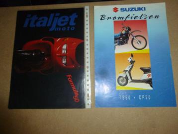 diverse bromfiets scooter folders aprilia peugeot yamaha beschikbaar voor biedingen