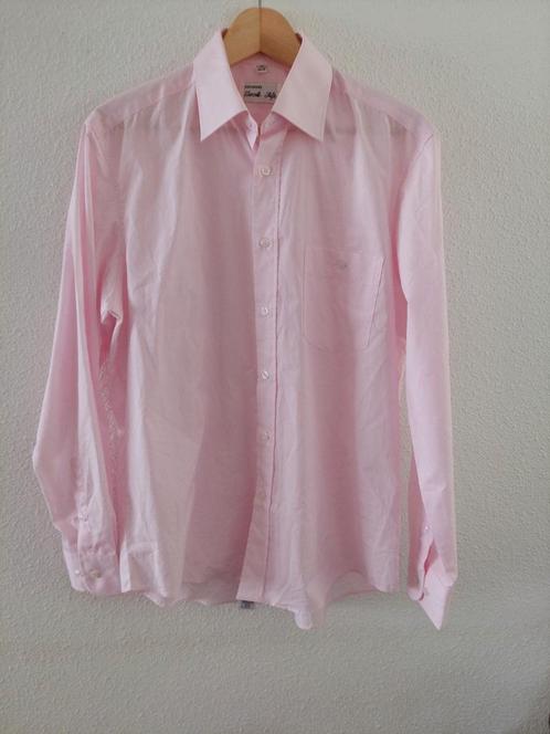 Overhemd langemouw Zwarte Tulp M normal fit roze 1xGedragen, Kleding | Heren, Overhemden, Nieuw, Halswijdte 39/40 (M), Roze, Ophalen of Verzenden