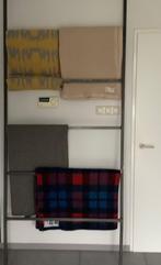 Zwart Stalen rek , stelling H240 cm,  Br 62, 84.5 en 105 cm, Ophalen, Gebruikt