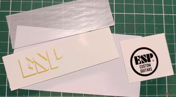 ESP Custom series gitaar headstock waterslide decals set beschikbaar voor biedingen