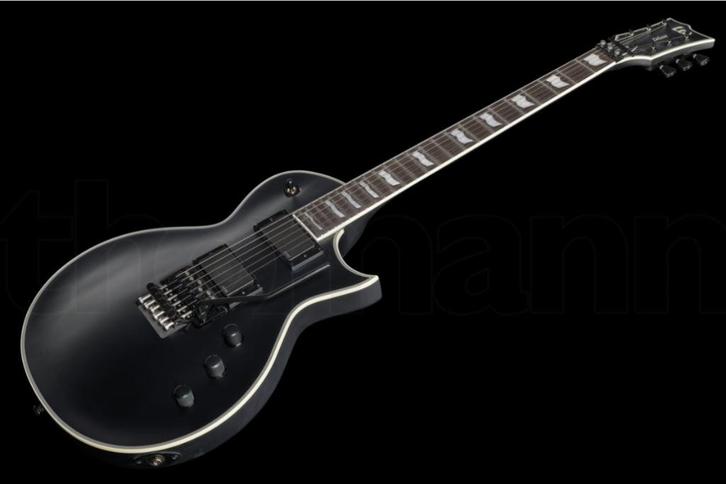 ESP LTD EC-1000FR Black Satin, Muziek en Instrumenten, Snaarinstrumenten | Gitaren | Elektrisch, Zo goed als nieuw, Solid body