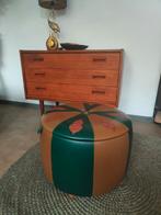 Supergave retro poef, Ophalen, Zo goed als nieuw, Hout