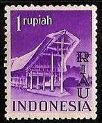 Indonesie RIAU 17 postfris 1954, Ophalen of Verzenden, Postfris, Zuidoost-Azië