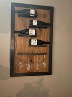 Industrieel wijnrek, Huis en Inrichting, Woonaccessoires | Wanddecoraties, Ophalen of Verzenden, Zo goed als nieuw