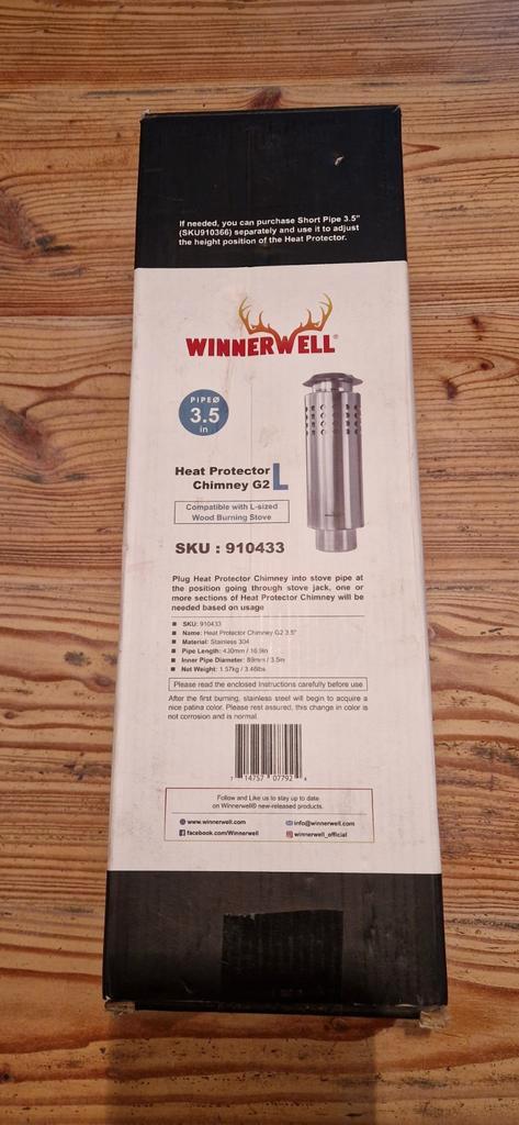 Winnerwell Heat Protector Chimney G2 L, Caravans en Kamperen, Tenten, Gebruikt, Ophalen of Verzenden