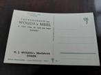 N.J. WOUDA's Meelfabriek  SNEEK PANNEKOEKEN MEELReclamekaart, Ophalen of Verzenden, 1920 tot 1940, Ongelopen, Friesland