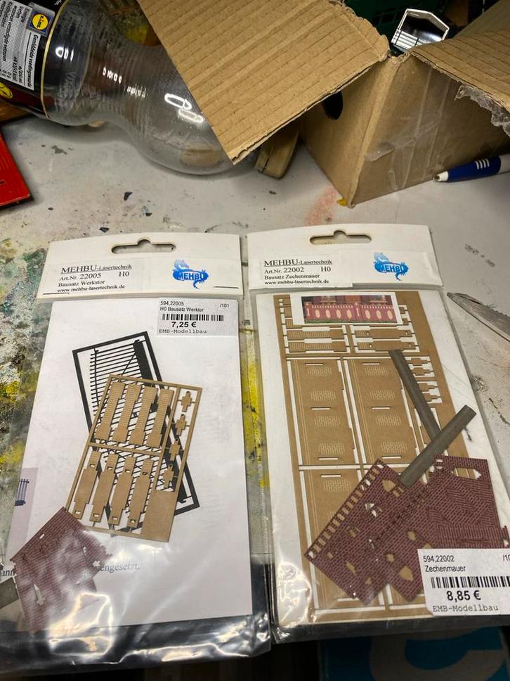 MEHBU Lasergesneden Modelbouw - Nieuw in Verpakking!, Hobby en Vrije tijd, Modeltreinen | H0, Nieuw, Brug, Tunnel of Gebouw, Overige merken