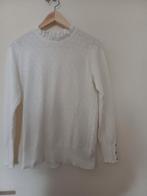 Witte trui met details - Maat S, Kleding | Dames, Truien en Vesten, Wit, Ophalen of Verzenden, Zo goed als nieuw, Maat 36 (S)