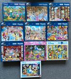 10 Disney puzzels van King - 1000 st. - allemaal compleet, Ophalen of Verzenden, 500 t/m 1500 stukjes, Zo goed als nieuw