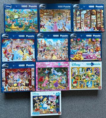 10 Disney puzzels van King - 1000 st. - allemaal compleet beschikbaar voor biedingen