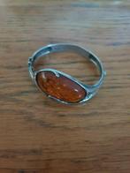 Zilveren armband met barnsteen, Sieraden, Tassen en Uiterlijk, Antieke sieraden, Verzenden