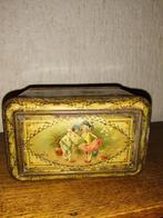 antiek cacao blikje W.J. Boon - Pierrot en danseres, Ophalen of Verzenden, Gebruikt, Overige, Overige merken