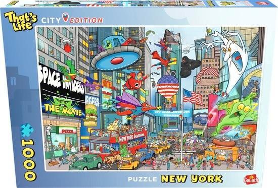 That's Life New York Puzzel - 1000 Stukjes, Hobby en Vrije tijd, Denksport en Puzzels, Zo goed als nieuw, Legpuzzel, 500 t/m 1500 stukjes