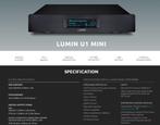 Lumin U1 Mini audiofiele Streamer / Netwerkspeler, Audio, Tv en Foto, Radio's, Ophalen of Verzenden, Gebruikt, Overige typen