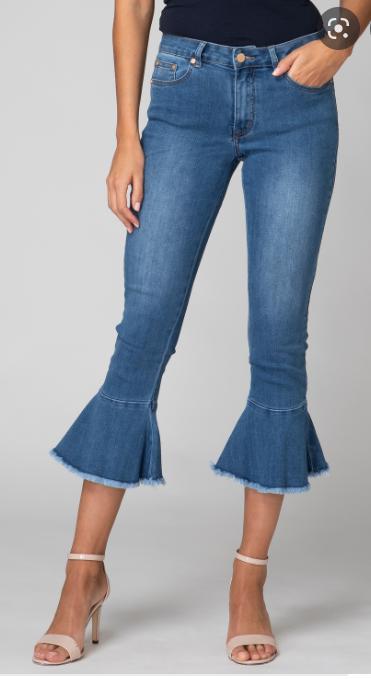 Joseph Ribkoff apart blauwe capri stretch jeans mt 36/38, Kleding | Dames, Spijkerbroeken en Jeans, Nieuw, W30 - W32 (confectie 38/40)
