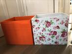 Dröna bak Ikea (oranje en met bloemen), Ophalen, Gebruikt, Minder dan 40 cm, Minder dan 35 cm