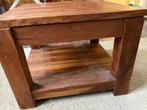 vierkante teakhouten salontafel 60x60, Huis en Inrichting, Tafels | Eettafels, Ophalen, Gebruikt, 50 tot 100 cm, Tot twee personen