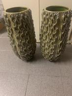 vaas groen, Ophalen, 50 tot 75 cm, Aardewerk of Porselein, Zo goed als nieuw