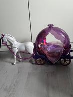 Barbie koets paars met lopend paard, Ophalen of Verzenden, Gebruikt, Meisje