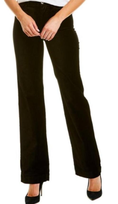 7 For All Mankind vlot stretch ribbroek mt 28 KOOPJE, Kleding | Dames, Broeken en Pantalons, Nieuw, Maat 36 (S), Zwart, Lang, Ophalen of Verzenden