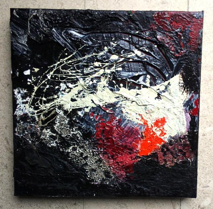 Expressief - Arlaque de Clerque (geboren 1948), Antiek en Kunst, Kunst | Schilderijen | Klassiek, Ophalen of Verzenden