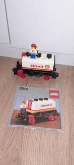 Lego trein 12v 7816 shell 100% compleet niet verkleurd mooi, Ophalen of Verzenden, Zo goed als nieuw, Complete set, Lego