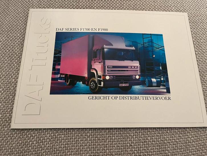 Folder DAF Trucks F1700 en F1900, Boeken, Auto's | Folders en Tijdschriften, Zo goed als nieuw, Overige merken, Ophalen of Verzenden