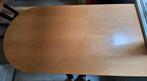 Eettafel rechthoek met ronde afwerking, Huis en Inrichting, Ophalen, Gebruikt, 50 tot 100 cm, Vijf personen of meer