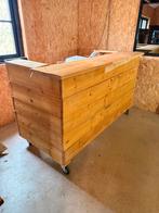 Steigerhouten Bar met Opbergruimte, Huis en Inrichting, Barren, Ophalen, Zo goed als nieuw