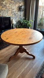 Ronde grenen tafel met bolspinpoot, Antiek en Kunst, Antiek | Meubels | Tafels, Ophalen