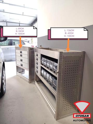 Aluca set (Brover) bedrijfswageninrichting L+R COMPLEET ZGAN beschikbaar voor biedingen