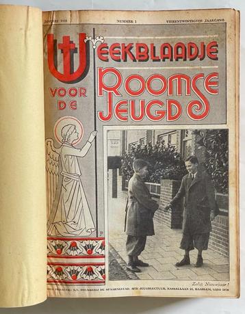 2 jaargangen Weekblaadje voor de Roomse Jeugd, 1937 en 1939 beschikbaar voor biedingen