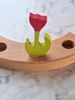 Grimm's houten tulp jaarring steker, Kinderen en Baby's, Speelgoed | Houten speelgoed, Verzenden, Zo goed als nieuw, Overige typen