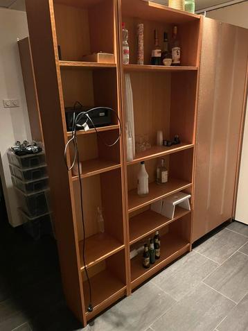 4,5 Billy boekenkasten, houtkleur beschikbaar voor biedingen