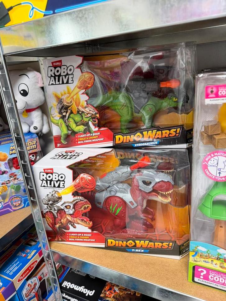 Robo Alive Dino Wars Speelgoed robot T-Rex Stegosaurus NIEUW, Kinderen en Baby's, Speelgoed | Actiefiguren, Nieuw, Ophalen of Verzenden