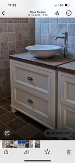 Wastafelmeubel 90 cm, Huis en Inrichting, Badkamer | Badkamermeubels, Ophalen, Overige typen, 50 tot 100 cm, Zo goed als nieuw
